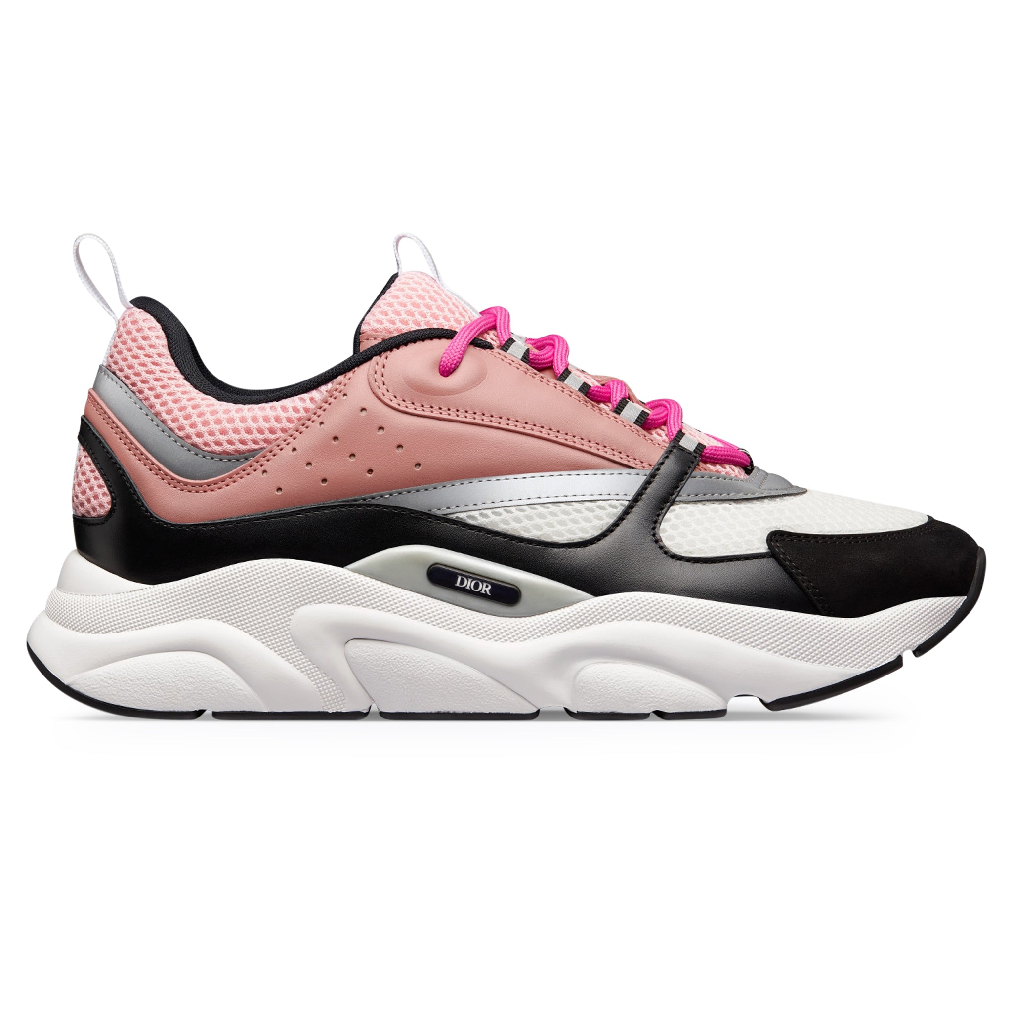 Image of Dior B22 Pink White Black Calfskin Trainer